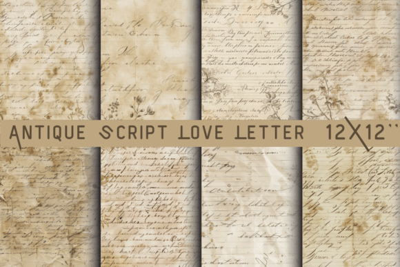 Antique Script Love Letter Paper: A Timeless Touch for Your Creative Projects