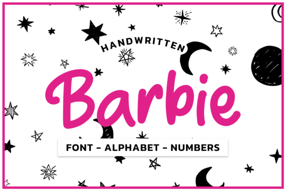 Barbie Pink Font Alphabet