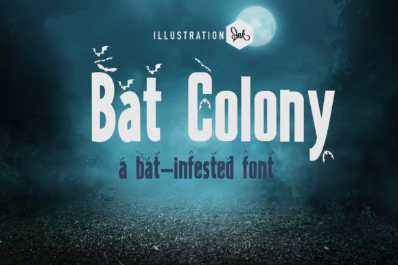 Bat Colony Font: A Chunky Sans Serif with a Unique Twist