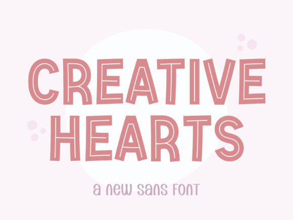 Creative Hearts: A Versatile Font for Heartfelt Design