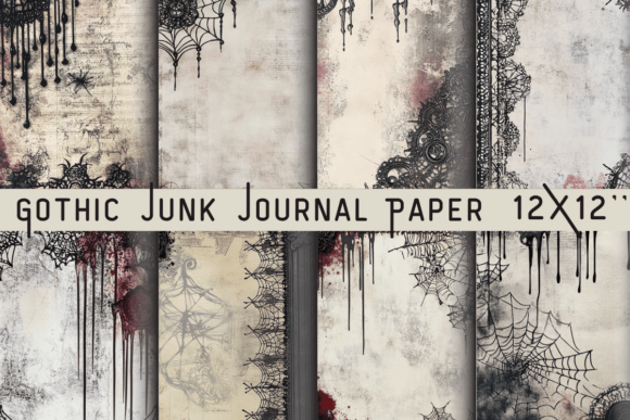 Gothic Junk Journal Paper