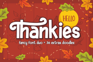 Hello Thankies: A Handwritten Font Duo with Autumn Charm