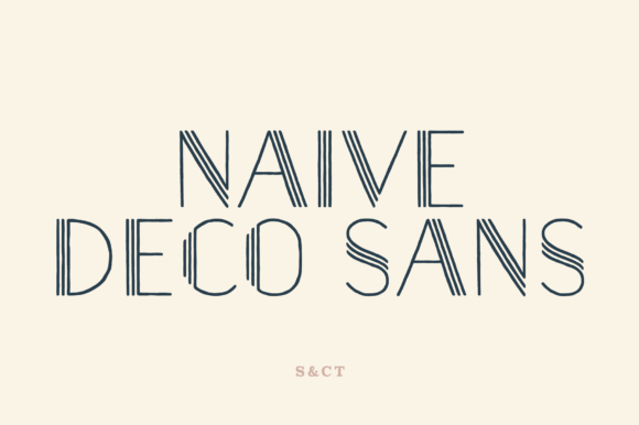 Naive Deco Sans: A Unique Font for Creative Expression