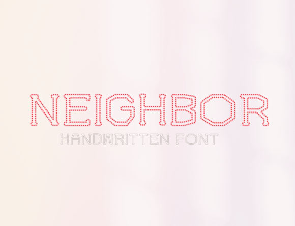 Neighbor: A Unique Handwritten Font for Creative Expression