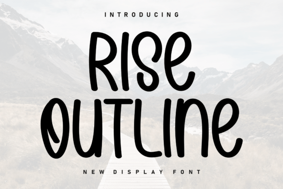 Rise Outline Font
