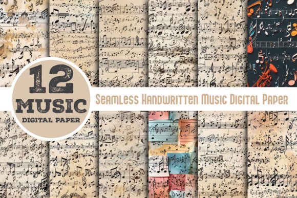Seamless Handwritten Music Digital Paper: A Versatile Resource for Creative Professionals