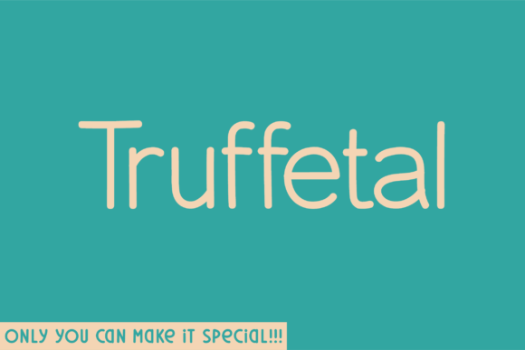 Truffetal: A Signature Font for Unique Design