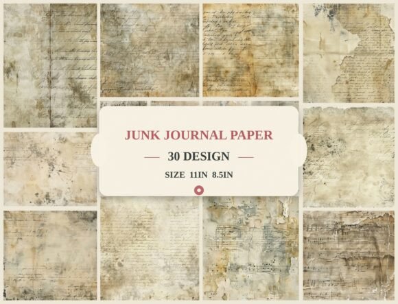 Vintage Handwritten Paper Backgrounds